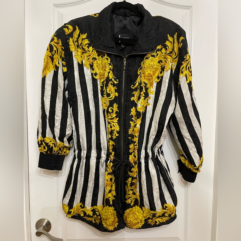 Vintage 1990s 100% Silk Indications Windbreaker